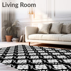 Classic Floral Scrollwork Pattern Rug