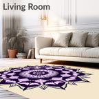 Intricate Mandala Floral Pattern Rug