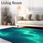Cosmic Swirls Starry Night Design Rug