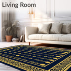 Art Deco Geometric Pattern Rug