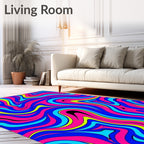 Vibrant Swirl Pattern Design Rug