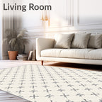 Classic Quatrefoil Diamond Pattern Rug