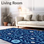 Art Nouveau Floral Vine Pattern Rug
