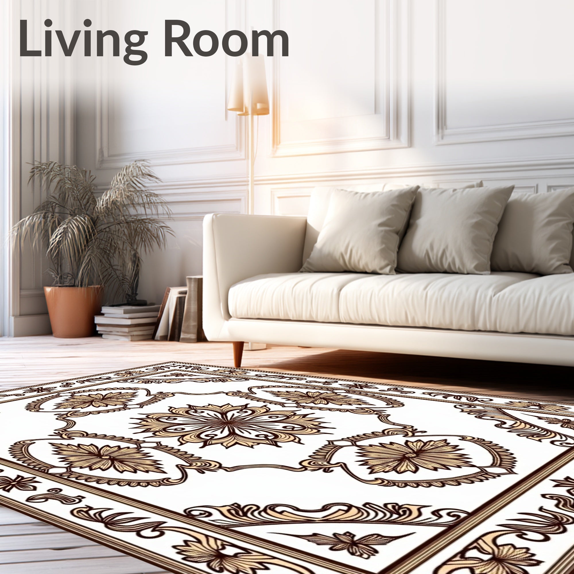 Elaborate Floral Center Medallion Rug