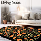 Mushroom Woodland Pattern Rug
