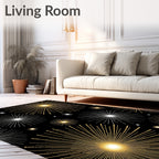 Radiant Starburst Geometric Pattern Rug