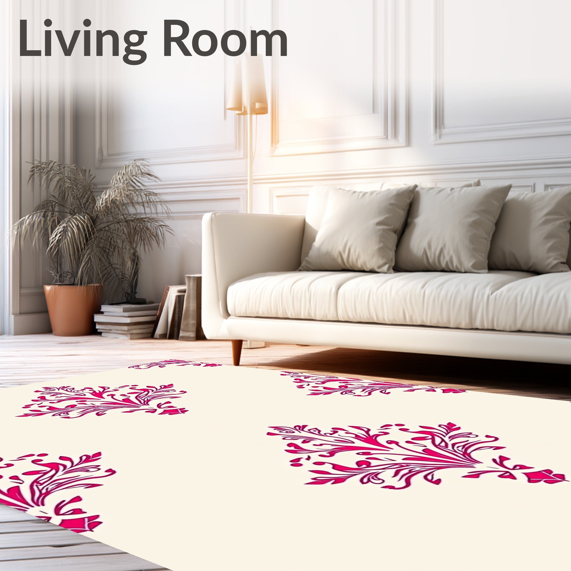 Classic Floral Medallion Pattern Rug