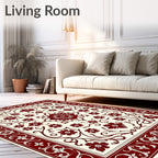 Ornate Floral Vine Pattern Rug