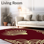 Ornate Fan and Filigree Rug