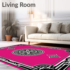 Vibrant Geometric Mandala Ornate Style Rug