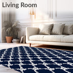 Ornate Lattice Abstract Pattern Rug