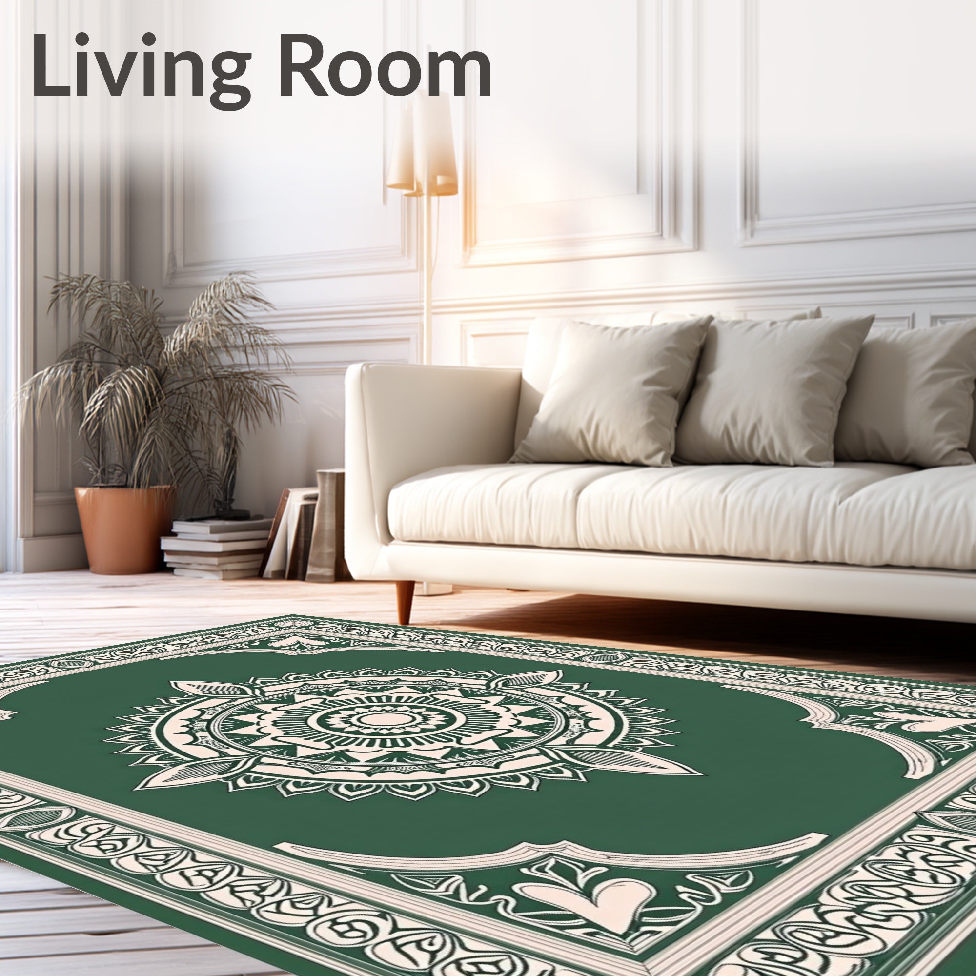Classic Mandala Geometric Pattern Rug