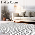 Classic Grid Pattern Design Rug