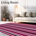 Bold Vertical Stripe Pattern Rug