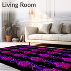 Bold Jewel-Toned Geometric Pattern Rug
