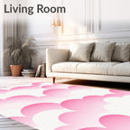 Pink Cloud Pattern Design Rug
