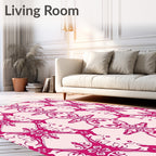 Ornate Scrollwork And Floral Pattern Rug