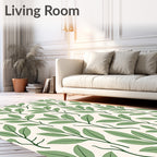Leafy Botanical Pattern Rug