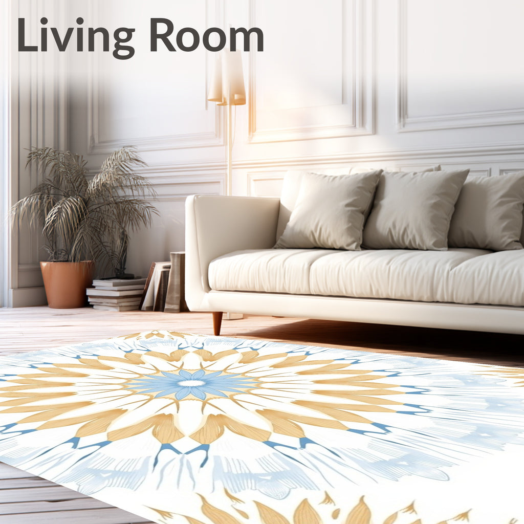 Mandala Patterned Soft Colors Rug