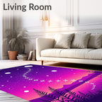 Gradient Night Sky Star Trail Rug