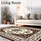 Ornate Floral Patterned Rug