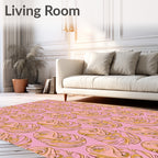 Ornate Floral Swirl Pattern Rug