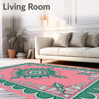 Ornate Blossom Frame Design Rug