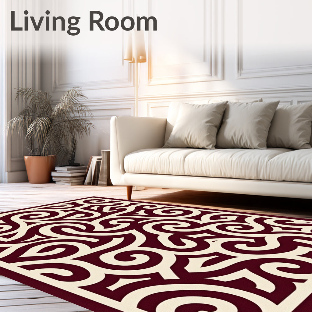 Intricate Swirl Pattern Rug