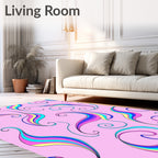 Swirls Of Bright Color And Whimsy Pattern Rug