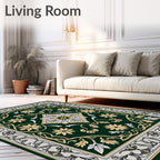 Antique Floral Vine Garden Rug