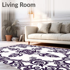 Classic Floral Filigree Pattern Rug