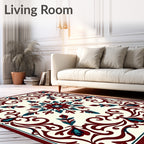 Ornate Floral Lattice Design Rug