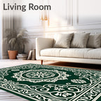 Ornate Floral Mandala Patterned Rug