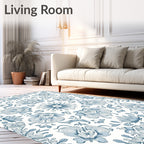 Intricate Floral Mandala Pattern Rug