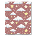 Whimsical Dusty Rose Constellation Starry Sky Rug
