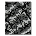 Shattered Monochrome Camouflage Fragmented Area Rug