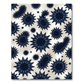 Celestial Navy Starburst Geometric Art Rug