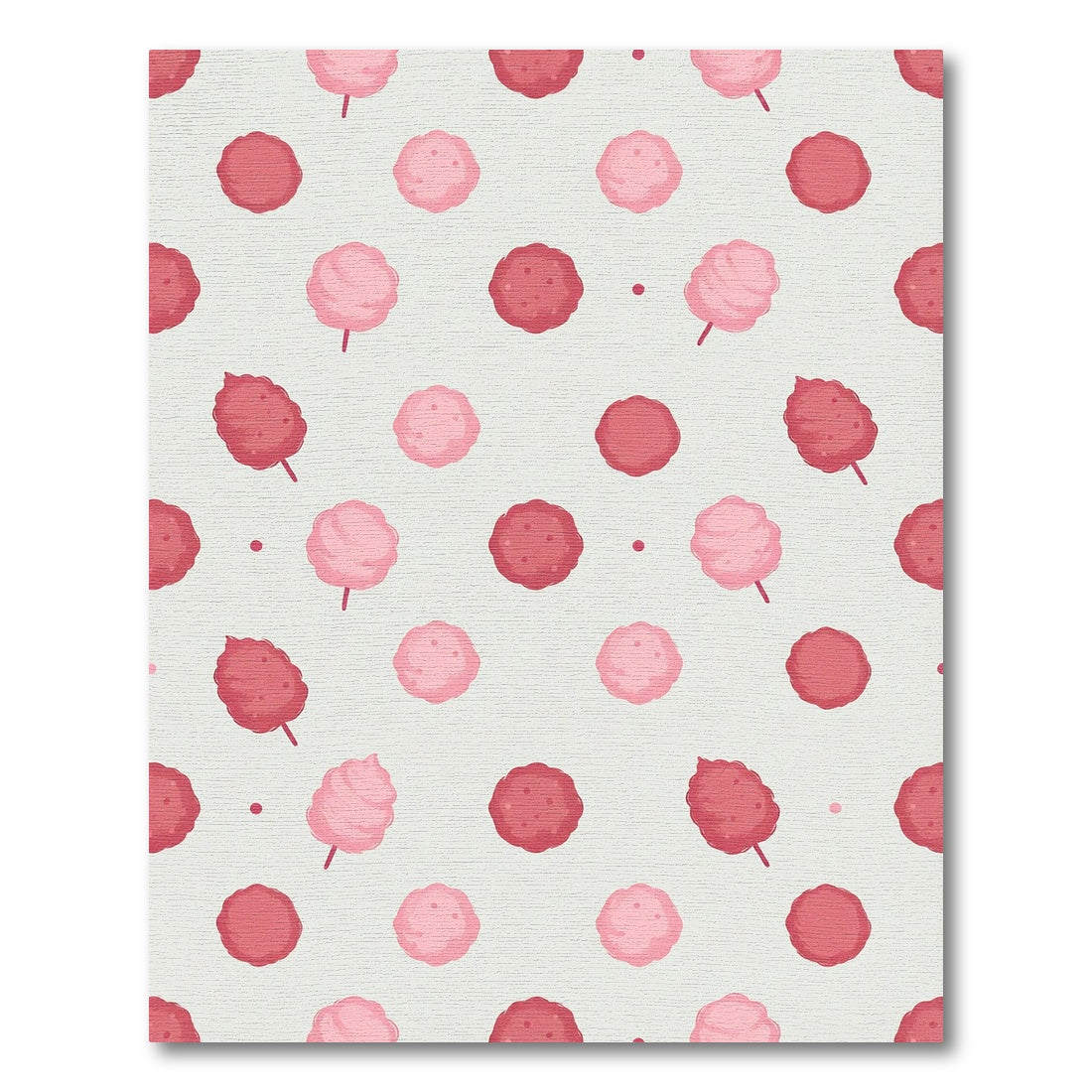 Sweet Pink Cotton Candy Dots Rug