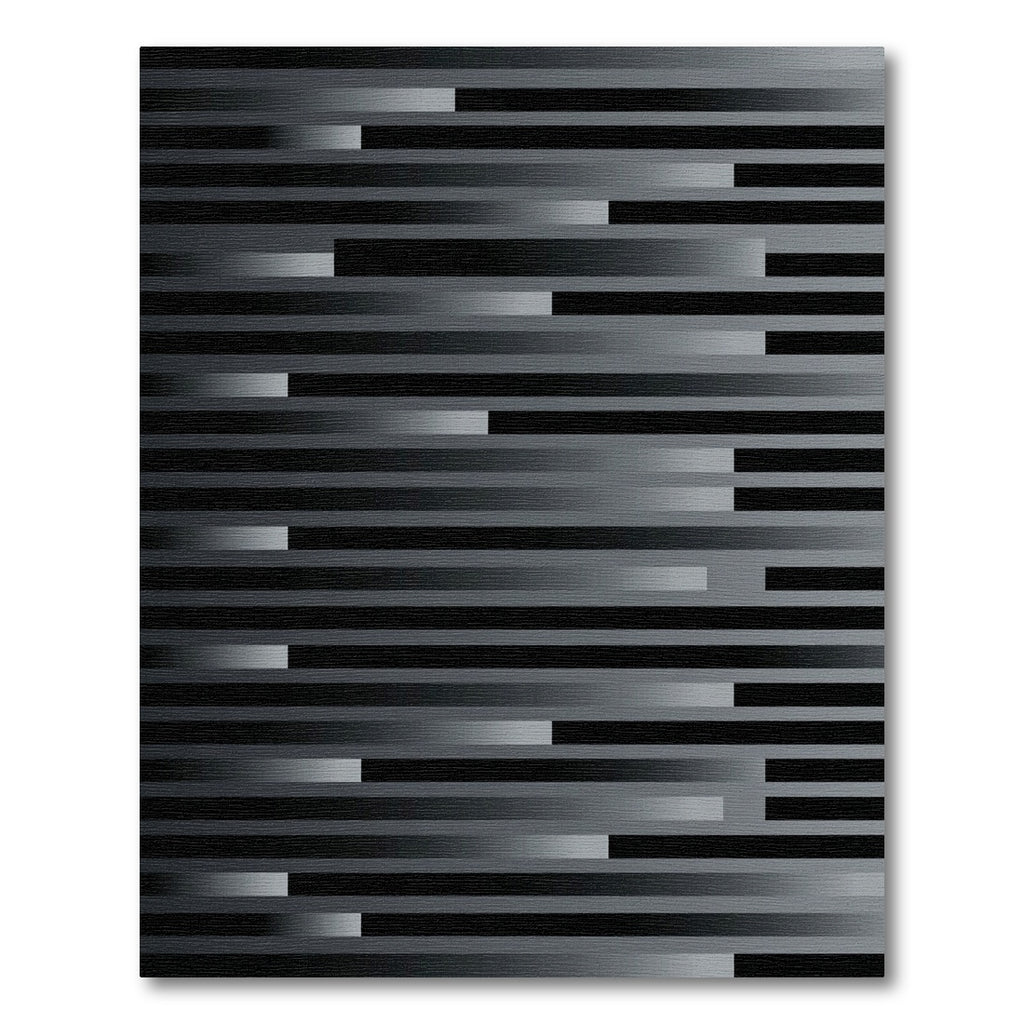 Monochromatic Offset Stripe Gradient Rug