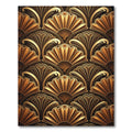 Golden Fan Art Deco Rug