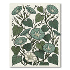 Sage Morning Glory Botanical Vine Art Rug