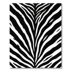 Dramatic Black White Animal Stripes Rug