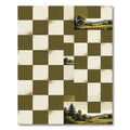 Checkerboard Nature Landscape Rug