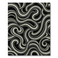 Monochromatic Swirl Abstract Curves Rug