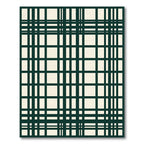 Classic Green Tartan Grid Rug
