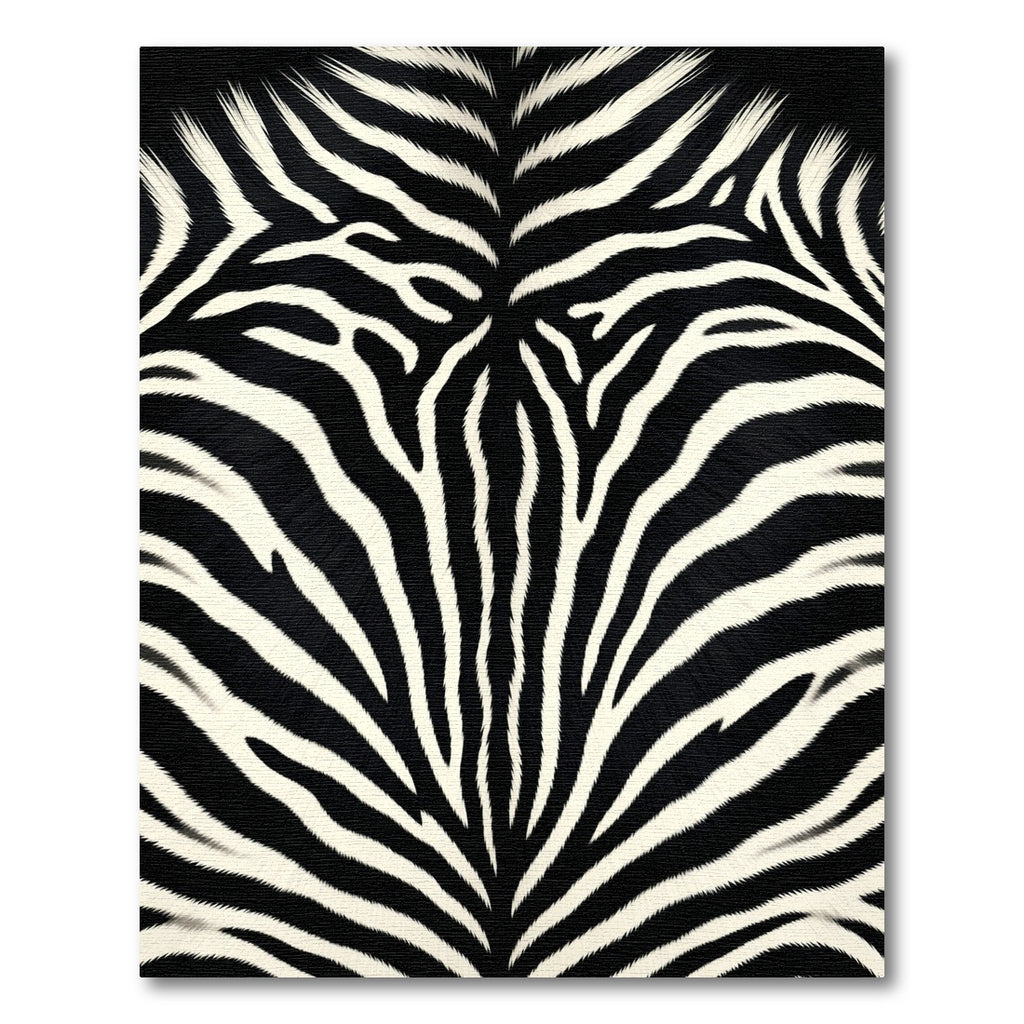 Black White Zebra Hide Rug