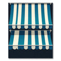 Classic Blue and White Striped Canopy Rug