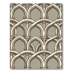 Stone Arches Intersecting Pattern Rug