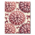 Pink Ruffled Bow Composition Rug