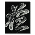 Monochrome Abstract Ink Calligraphy Brushwork Rug
